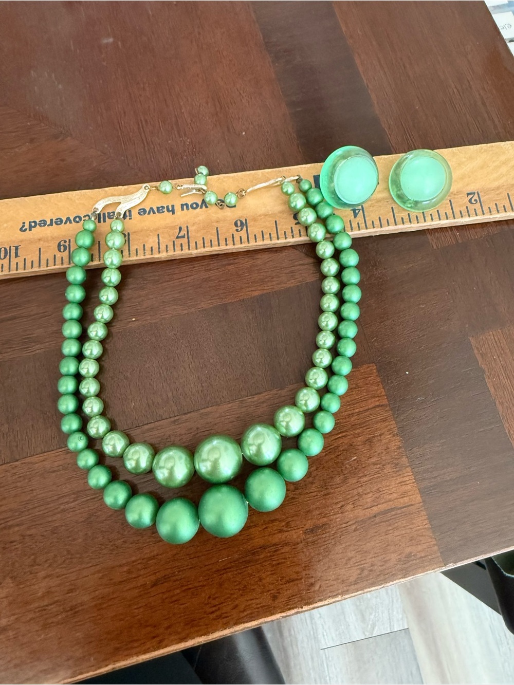 Vintage Japan necklace earring Set